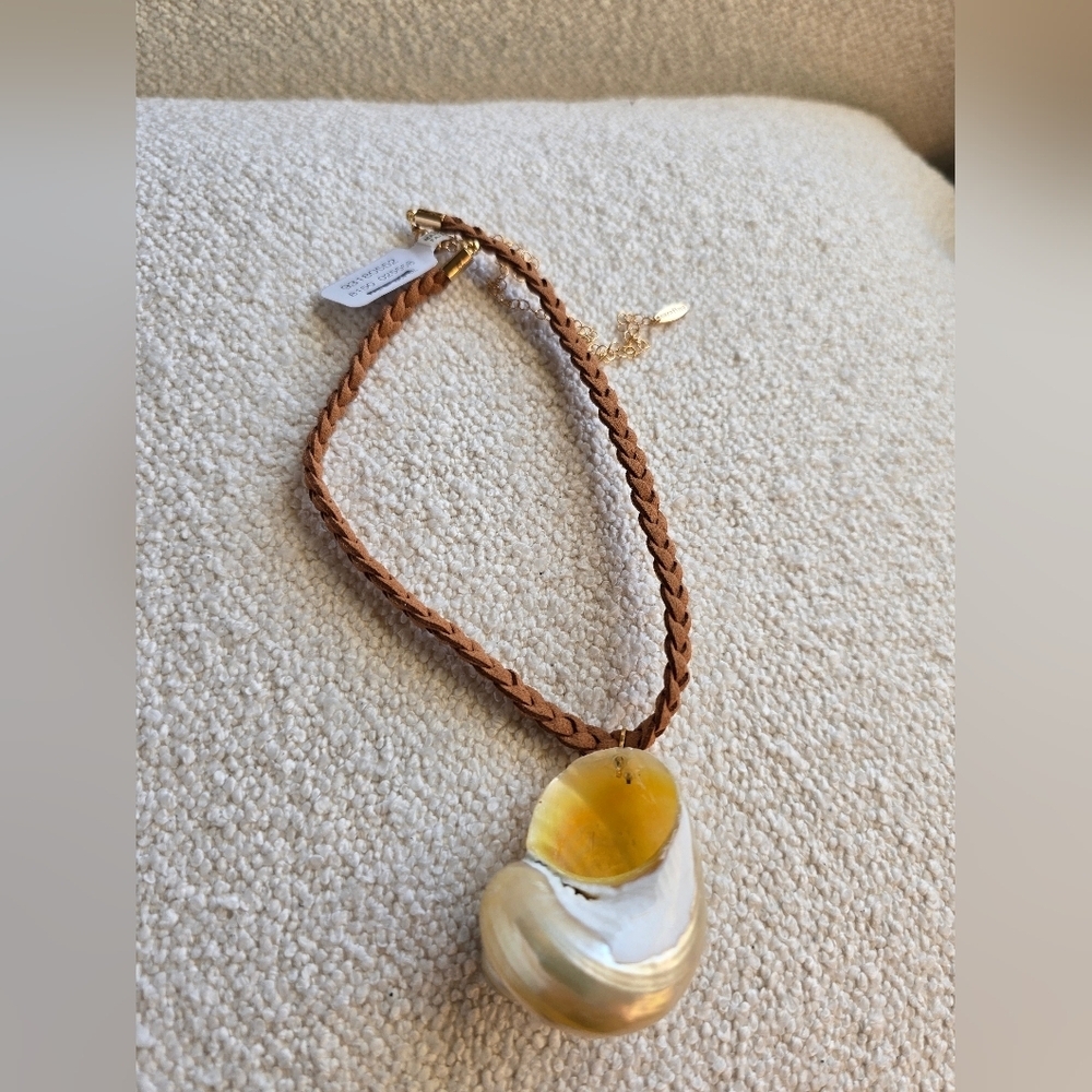 NWT! Free People × Serafina, Sara Choker, Neutral Tan, $38 - Picture 9 of 11